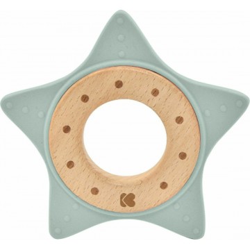 Kikka Boo Μασητικό ξύλινο Wood Teether Star Mint 0 + μηνών ΚΡΙΚΟΣ ΟΔΟΝΤΟΦΥΙΑΣ